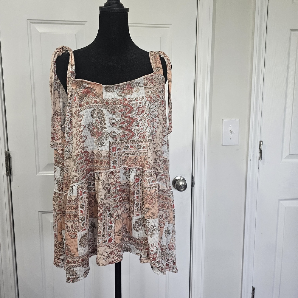 Cato boho sleeveless top with tag size 18/20